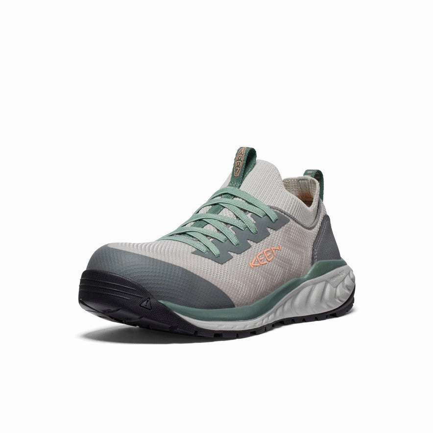 Women's Arvada Shift Work Sneaker (Carbon Toe)  |  Steel Grey/Granite Green Wind Hike