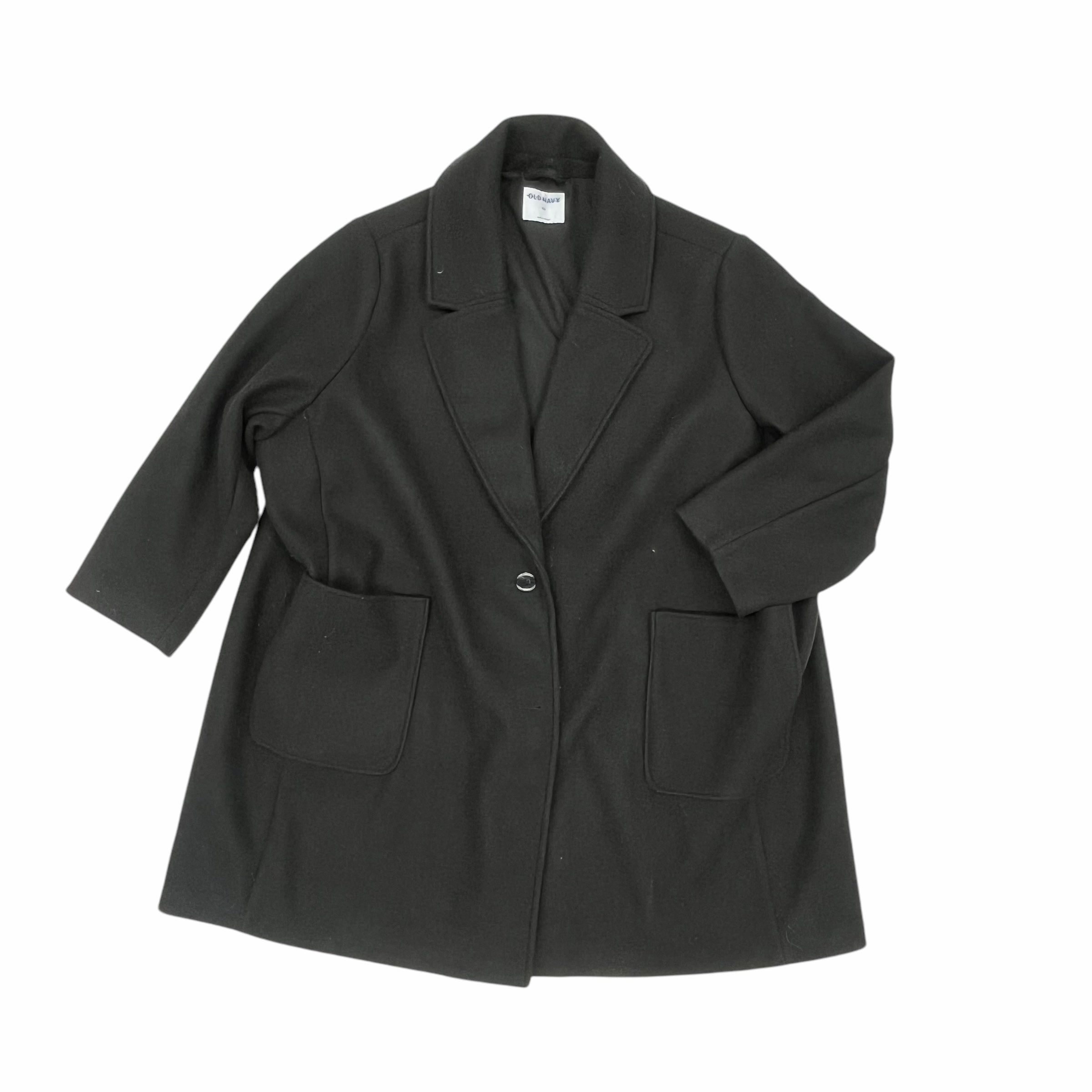 Subtle Layers Easy Comfort Coat Peacoat By Old Navy In Black, Size:4X