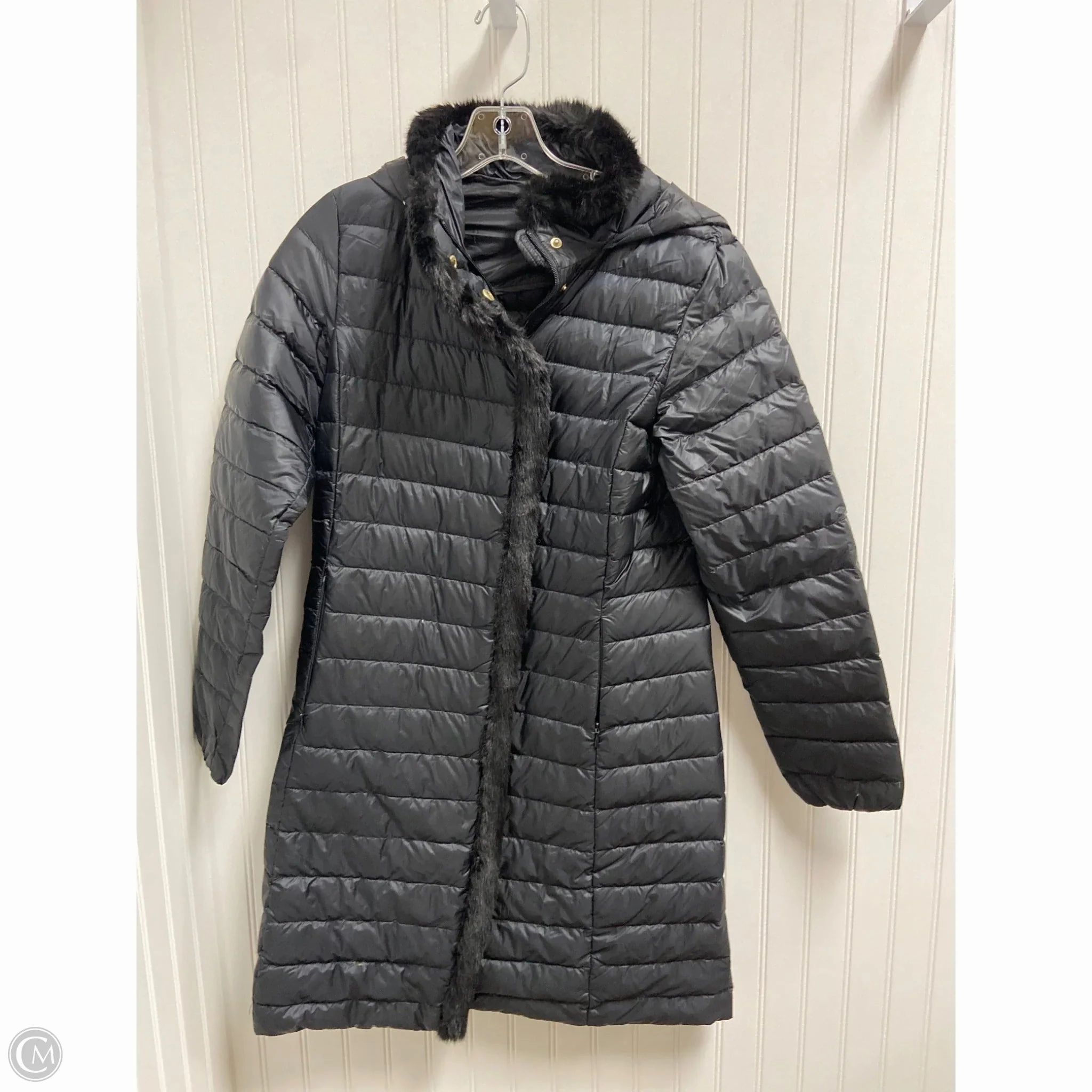 Everyday Fit Style Coat Puffer & Quilted By Cole-haan In Black, Size: S