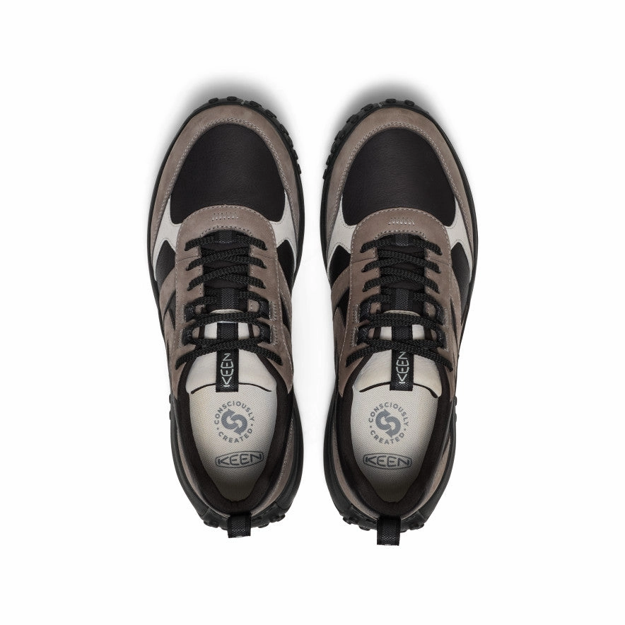 Men's KS86 Leather Sneaker  |  Black/Steel Grey Step Grip