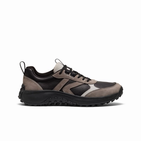 Men's KS86 Leather Sneaker  |  Black/Steel Grey Heat Jog Comfortable Arch Support