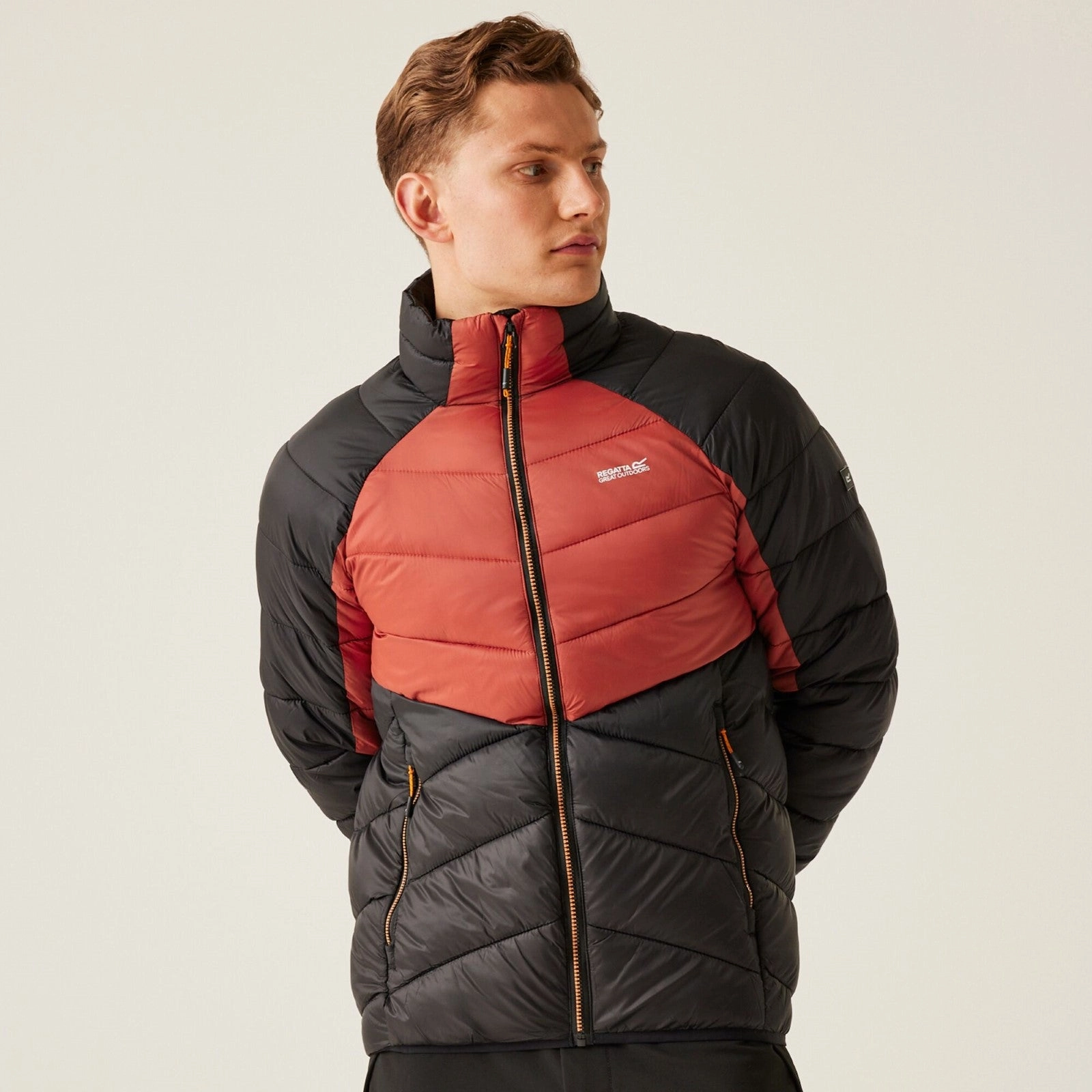 Regatta Mens Dalent Hooded Lightweight Padded Jacket Elasticized Edging