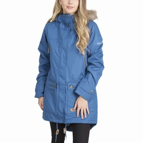 Trespass Womens Clea Waterproof Long Parka Jacket Easy Care Finish