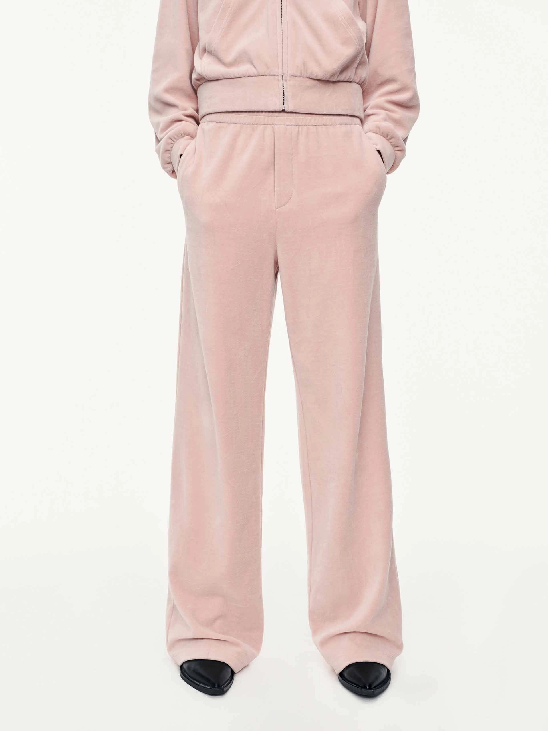 Soft Velvet Straight Trouser Flat waistband Water Repellent