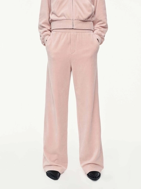 Soft Velvet Straight Trouser Flat waistband Water Repellent