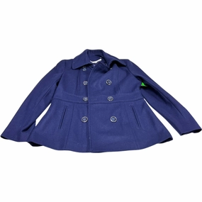 Coat Wool By Kenneth Cole In Navy, Size: L Fashion Use