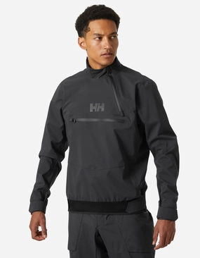 FOIL SHELL SMOCK, Ebony Extended Coverage Reinforced Shoulders