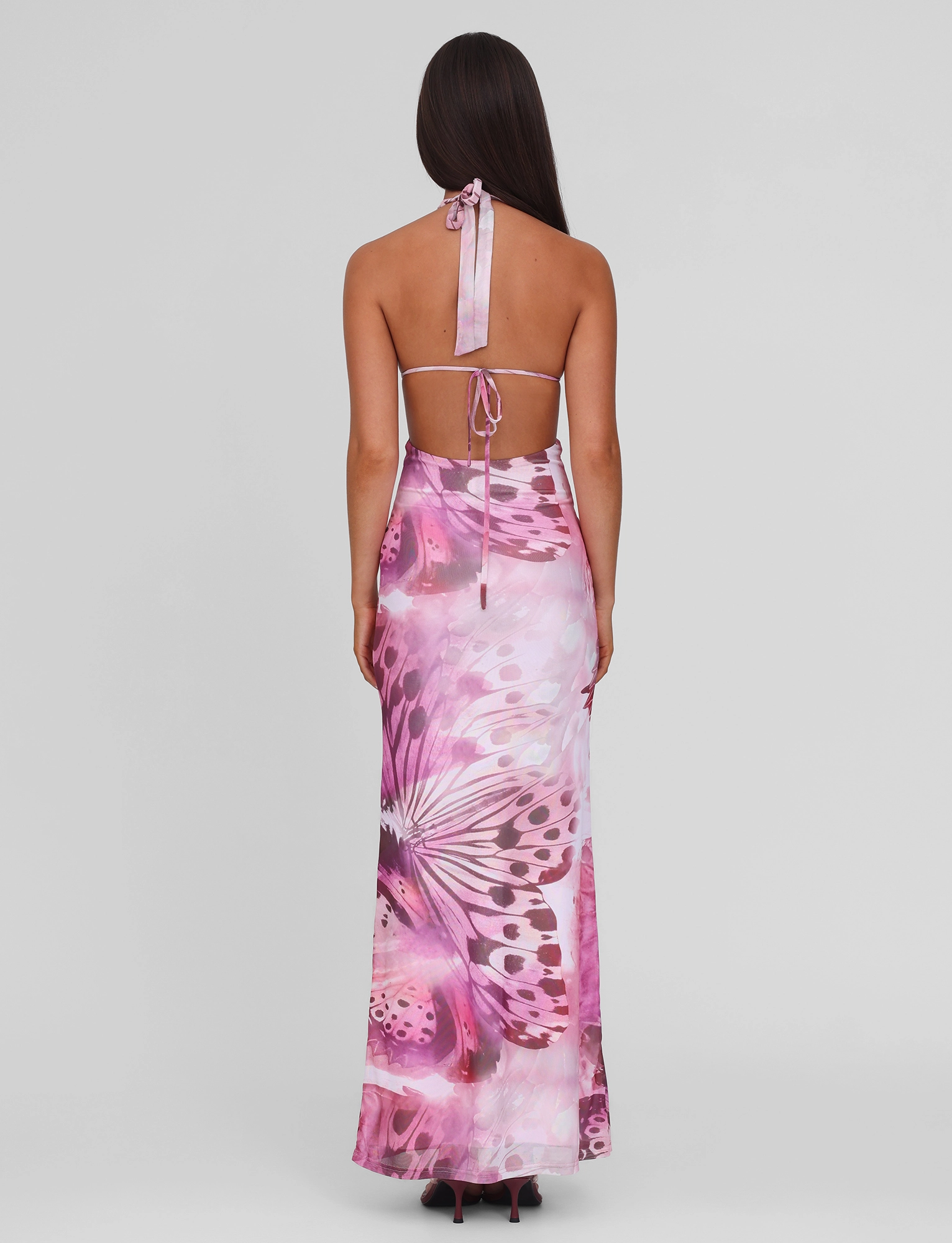 Polished Layer SOLEIL MAXI DRESS - MACRO BUTTERFLY