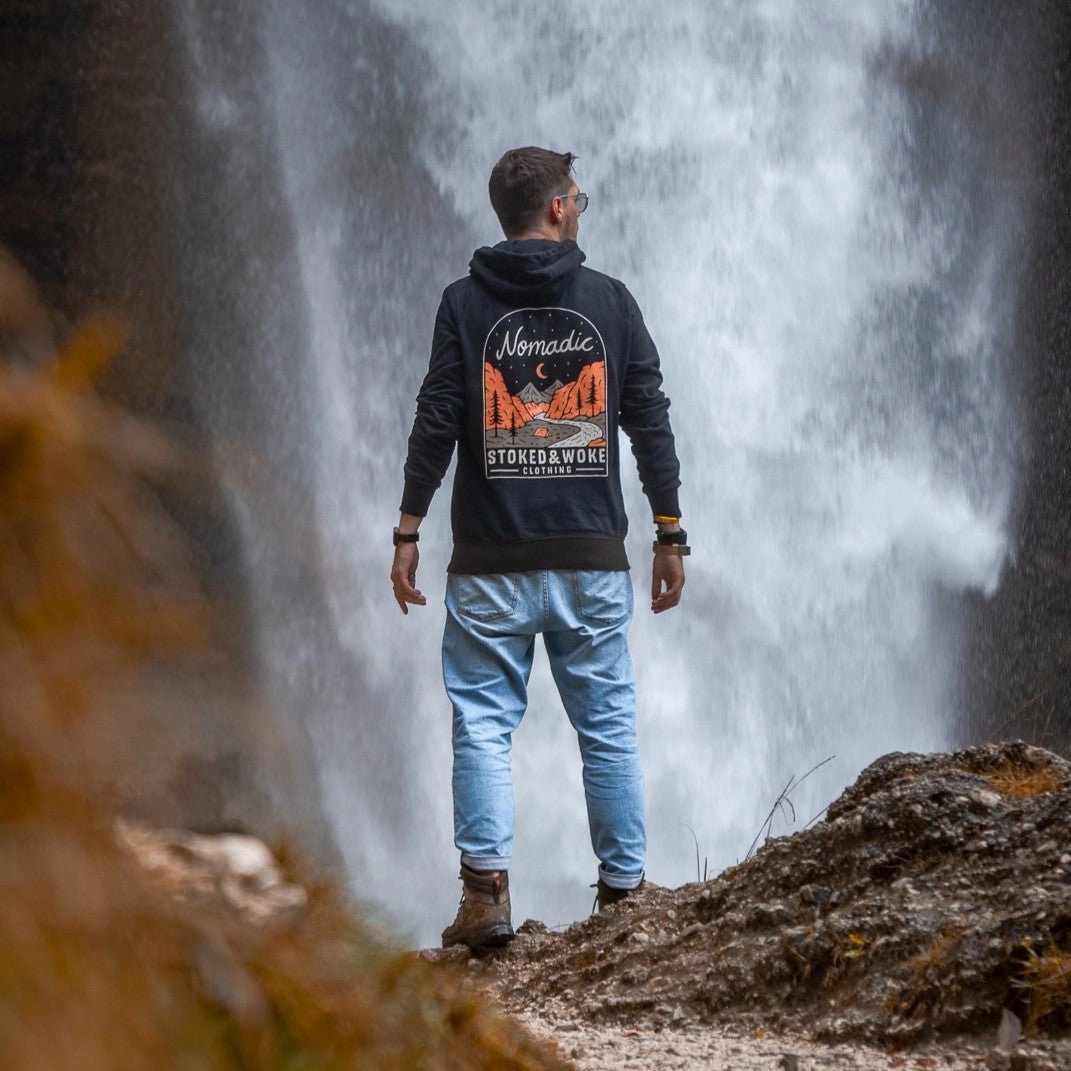 Organic "Nomadic" Hoodie V neck Hanukkah wear