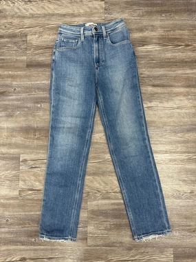 Jeans Designer By Paige In Blue Denim, Size: 000 No Gap Waistband Spring Mood Elegant City Walk