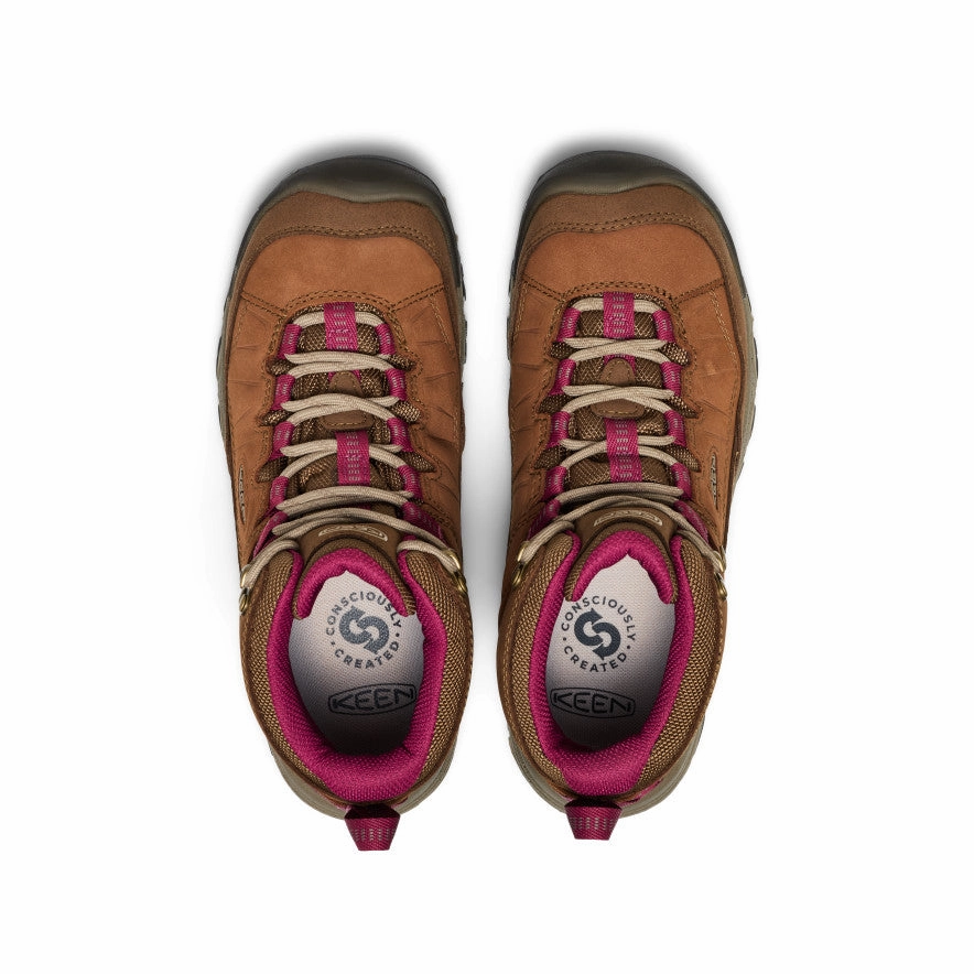 Women's Targhee IV Waterproof Hiking Boot  |  Bison/Beaujolais Comfortable Arch Support Winter Walk