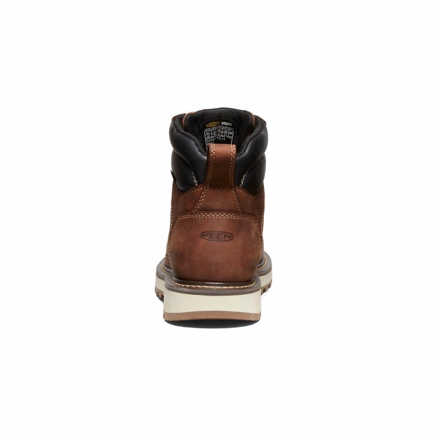 Men's Cincinnati 6" Waterproof 90?? Heel Boot (Carbon Toe)  |  Tuscan Red/Sandshell Durable Shell Cold Climate Comfort Toe Box