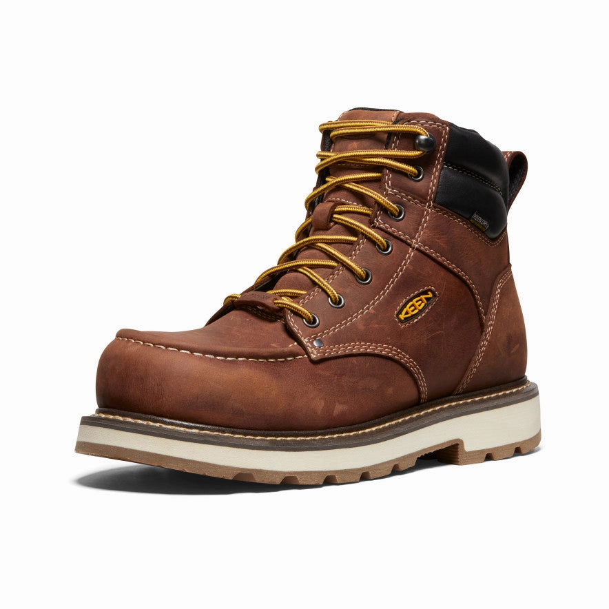 Men's Cincinnati 6" Waterproof 90?? Heel Boot (Carbon Toe)  |  Tuscan Red/Sandshell Anti-static