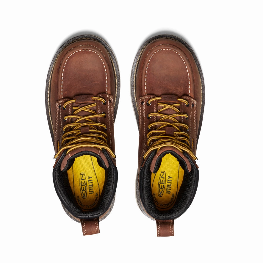 Men's Cincinnati 6" Waterproof 90?? Heel Boot (Carbon Toe)  |  Tuscan Red/Sandshell Shock Absorbing Mountain Climber