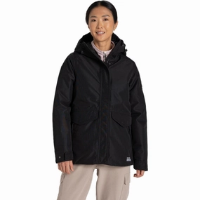 Ergonomic Fit Stand Up Collar Craghoppers Womens CO2 Renu Sally Waterproof Hooded Jacket