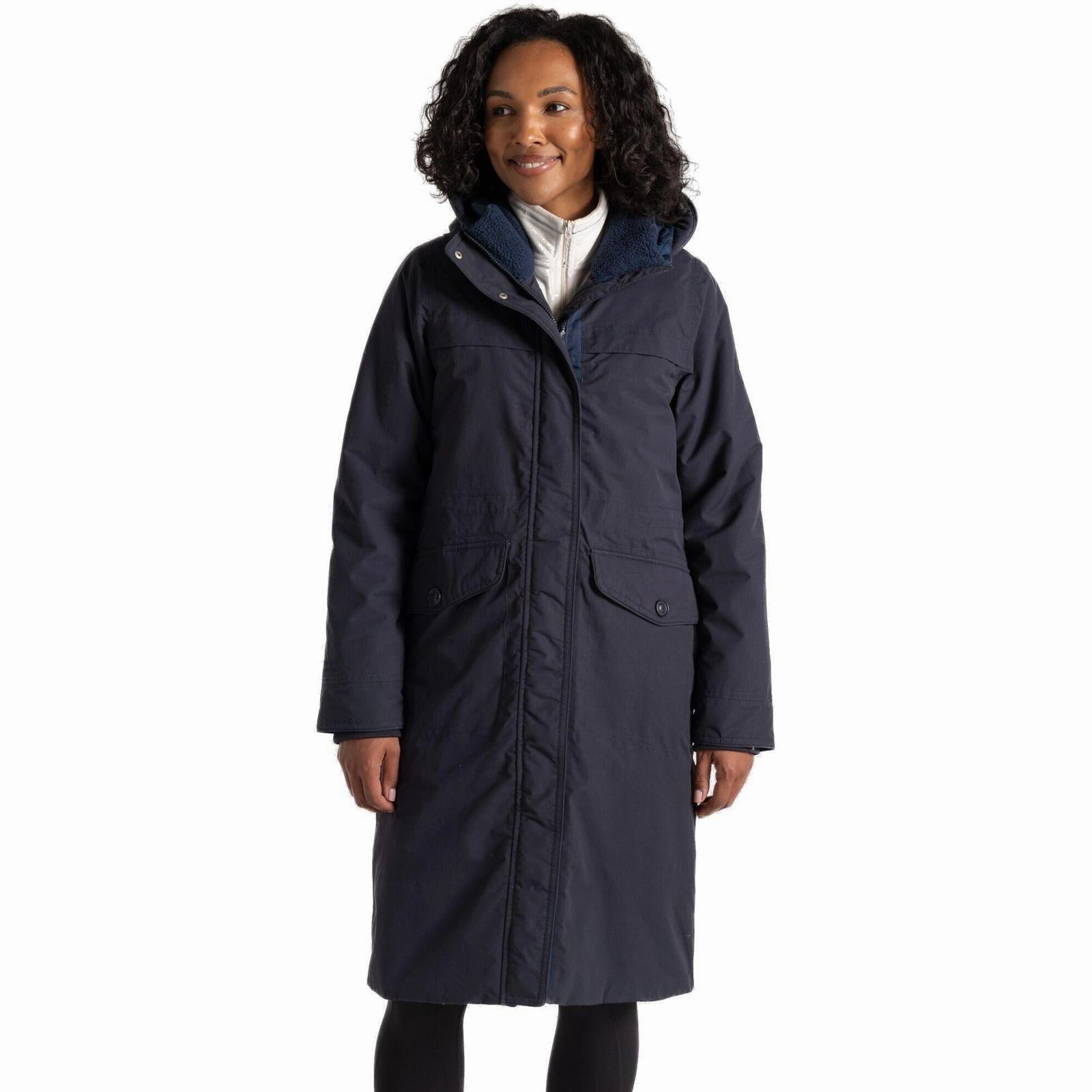 Wrinkle resistant fabric One Color Craghoppers Womens Tyndal Waterproof Hooded Jacket