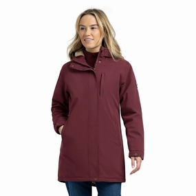 Ultra Flexible AdjustableDrawstring Trespass Womens Risha Fleece Lined Waterproof Jacket