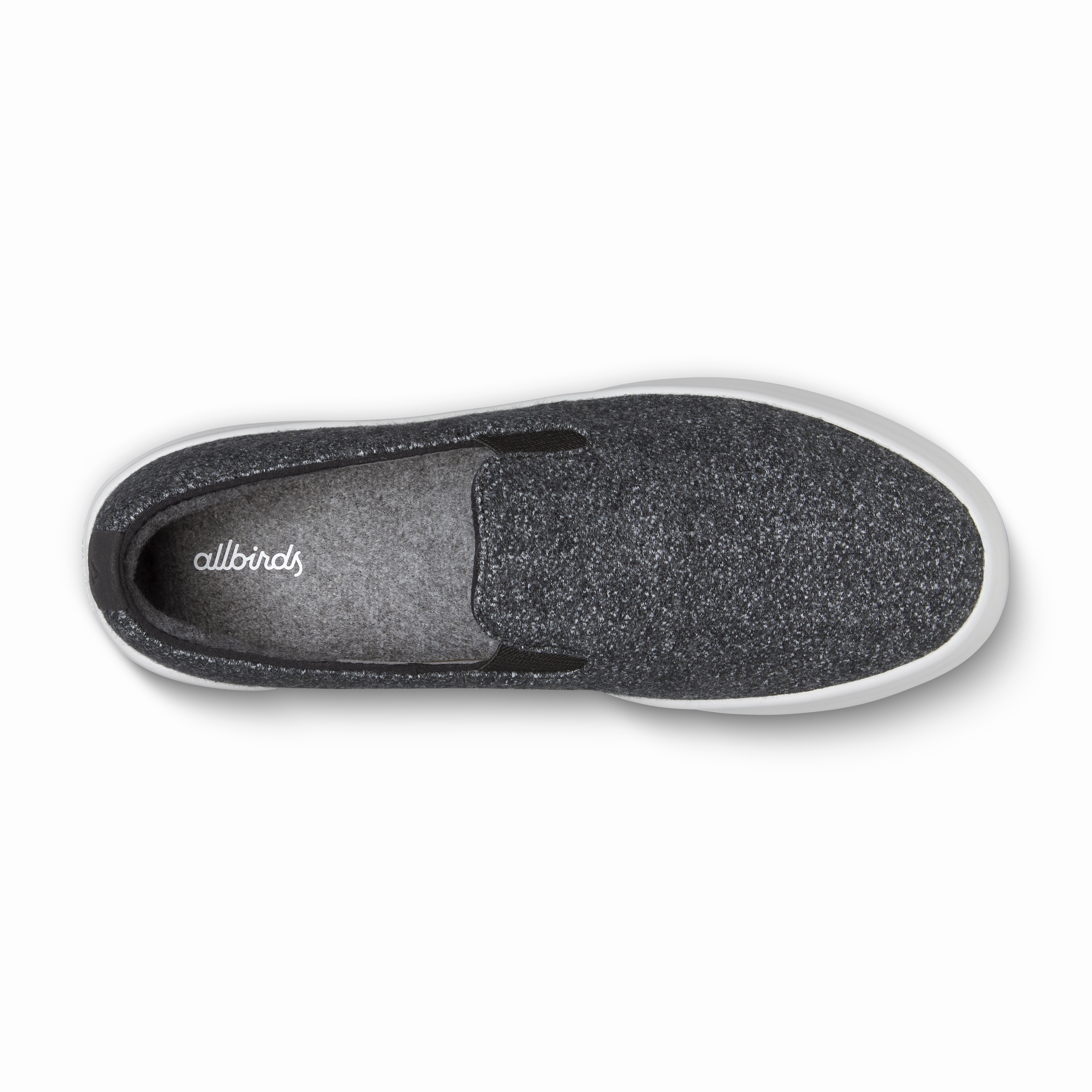 Style Blend Men's Wool Cruiser Slip On - Dark Grey (Light Grey Sole)