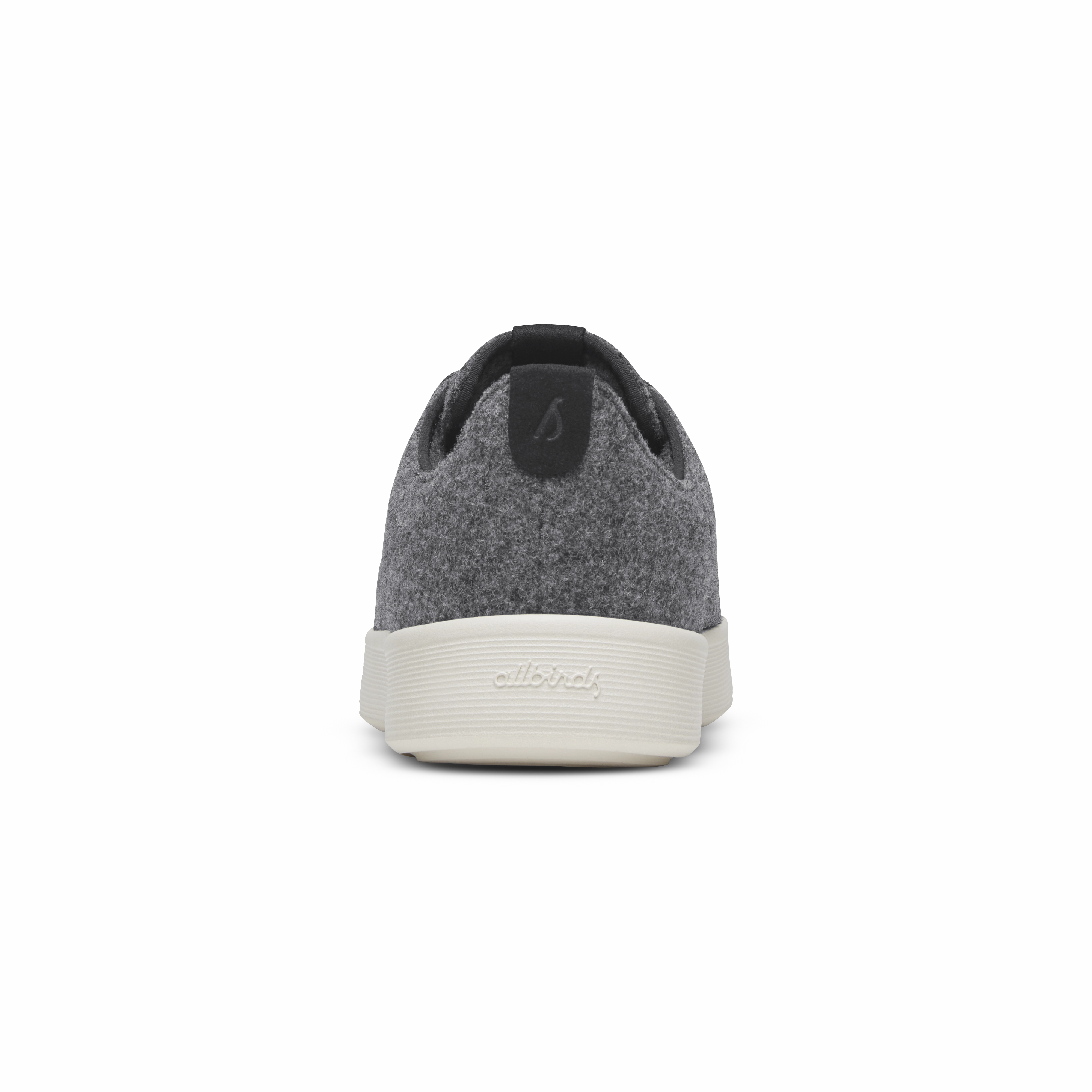 Simple Outline Lace   Up Style Men's Wool Cruiser - Granite Grey (Natural White Sole)