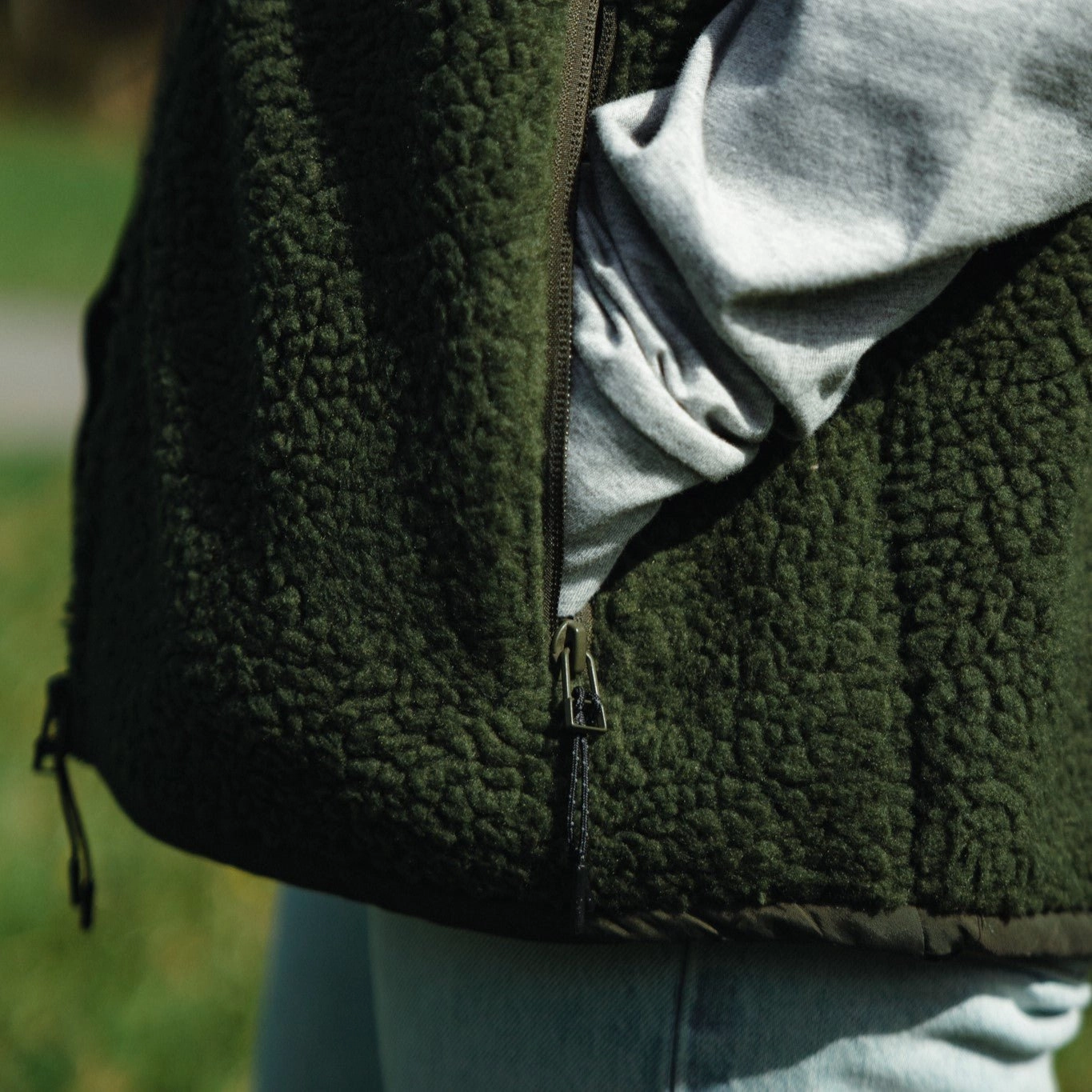 Recycled "Seeker" Sherpa Fleece Vest Cozy