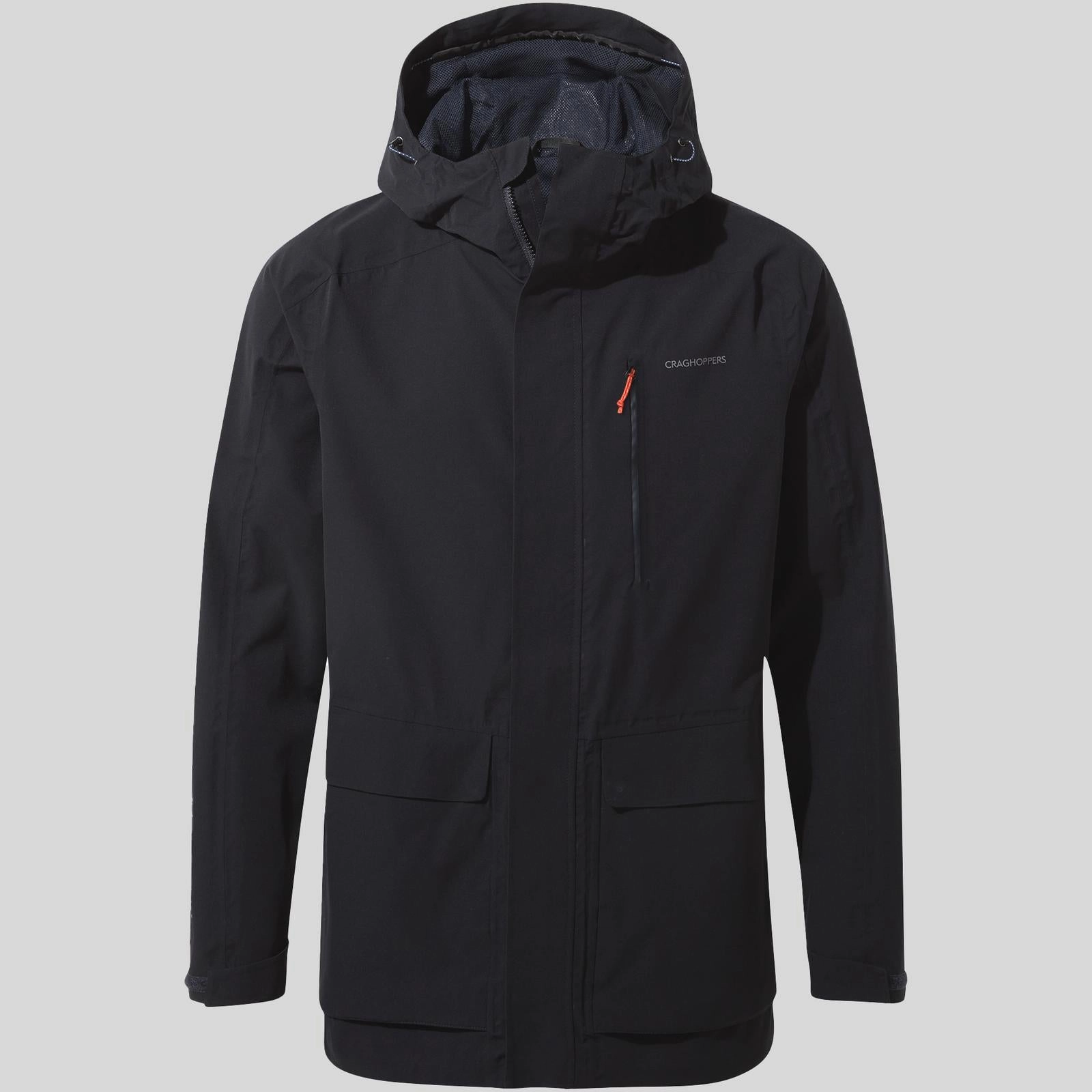 Craghoppers Mens Lorton Stretch Waterproof Walking Jacket Flexible Hem Adjustment