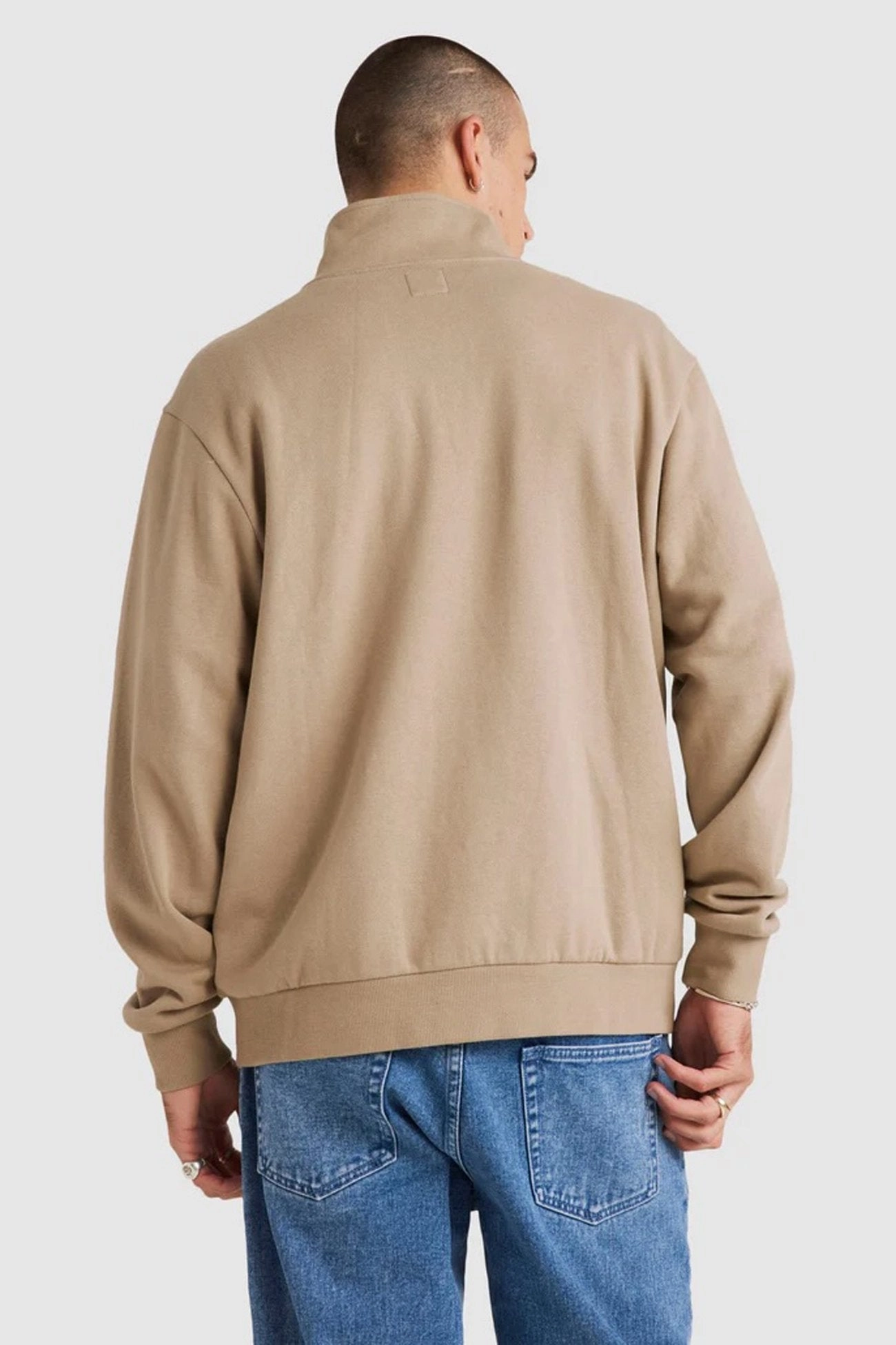 United Half Zip Crew Mushroom Windproof Design