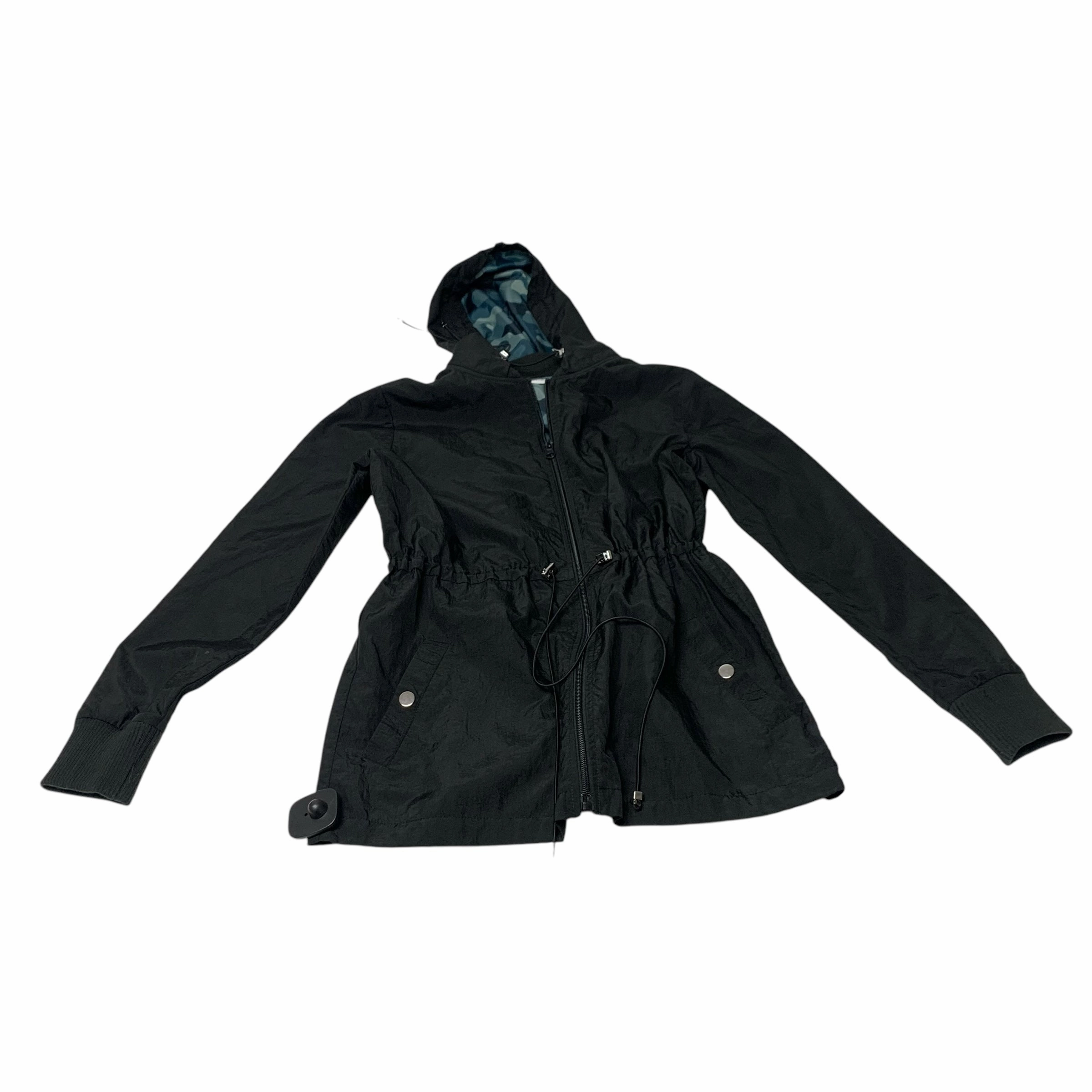 Coat Raincoat By Cupio In Black, Size: M Spring Layer Effortless Layer