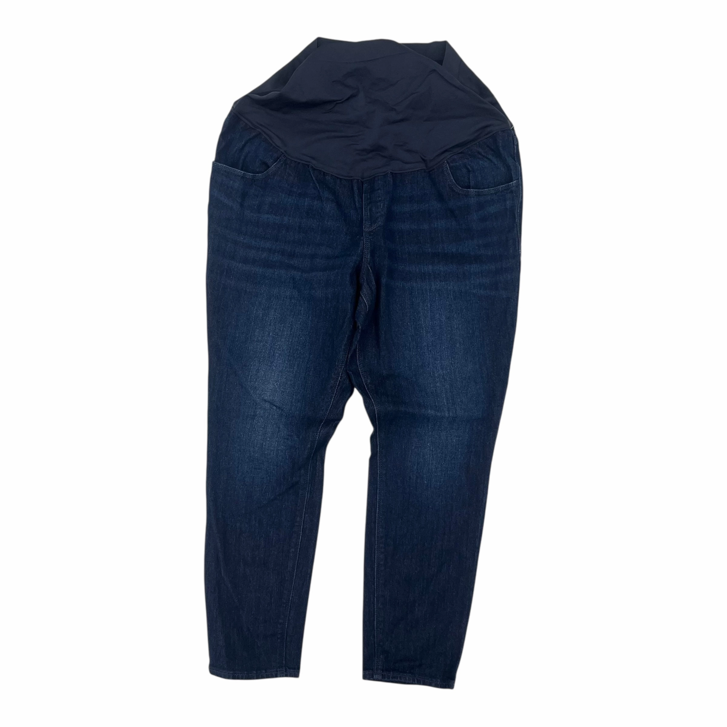 MATERNITY JEANS by OLD NAVY in BLUE DENIM, Size:16 Versatile Layering