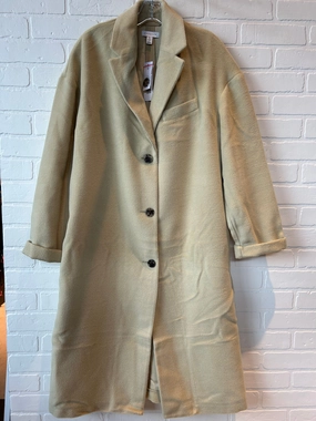 Elegant Styling Multi Layer Construction Coat Peacoat By Top Shop In Tan, Size: S