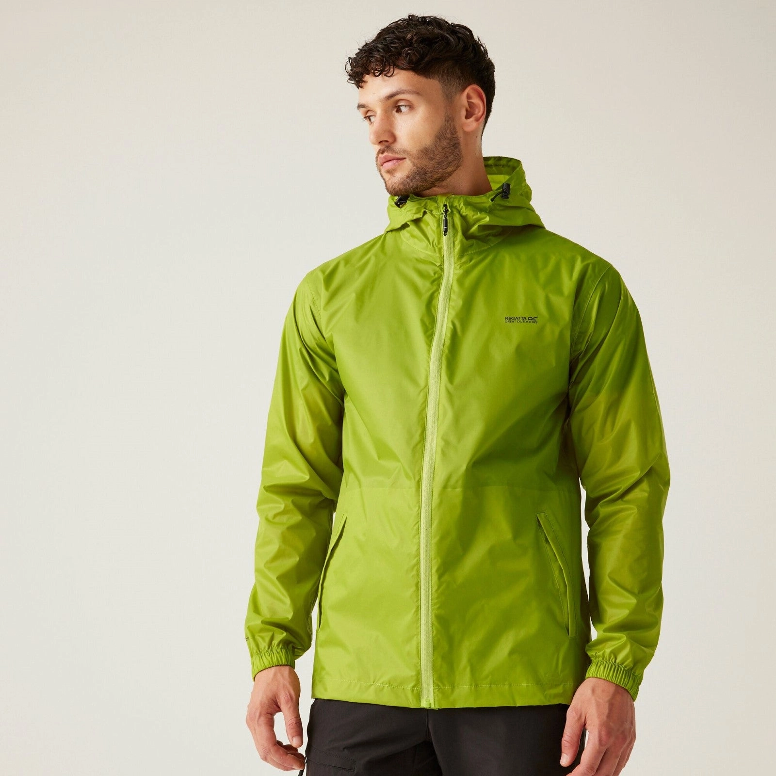 WaterRepellentFabric Regatta Mens Pack-It III Waterproof Walking Packaway Jacket