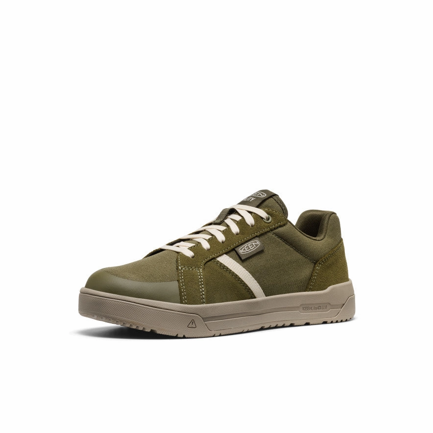 Mono Mood Cushioned Feel Men's Kenton Work Shoe (Soft Toe)  |  Winter Moss/Birch