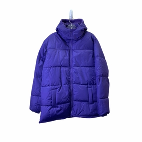 Coat Puffer & Quilted By CME In Purple, Size:1X Recycled Polyester wrinkle free finish