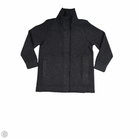 Coat Faux Fur & Sherpa By Lands End In Black, Size: M Checkered Style