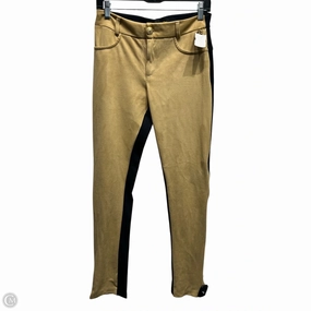 Pilates Session Soft Touch Pants Leggings By  : carmen steffens In Black & Tan, Size: M
