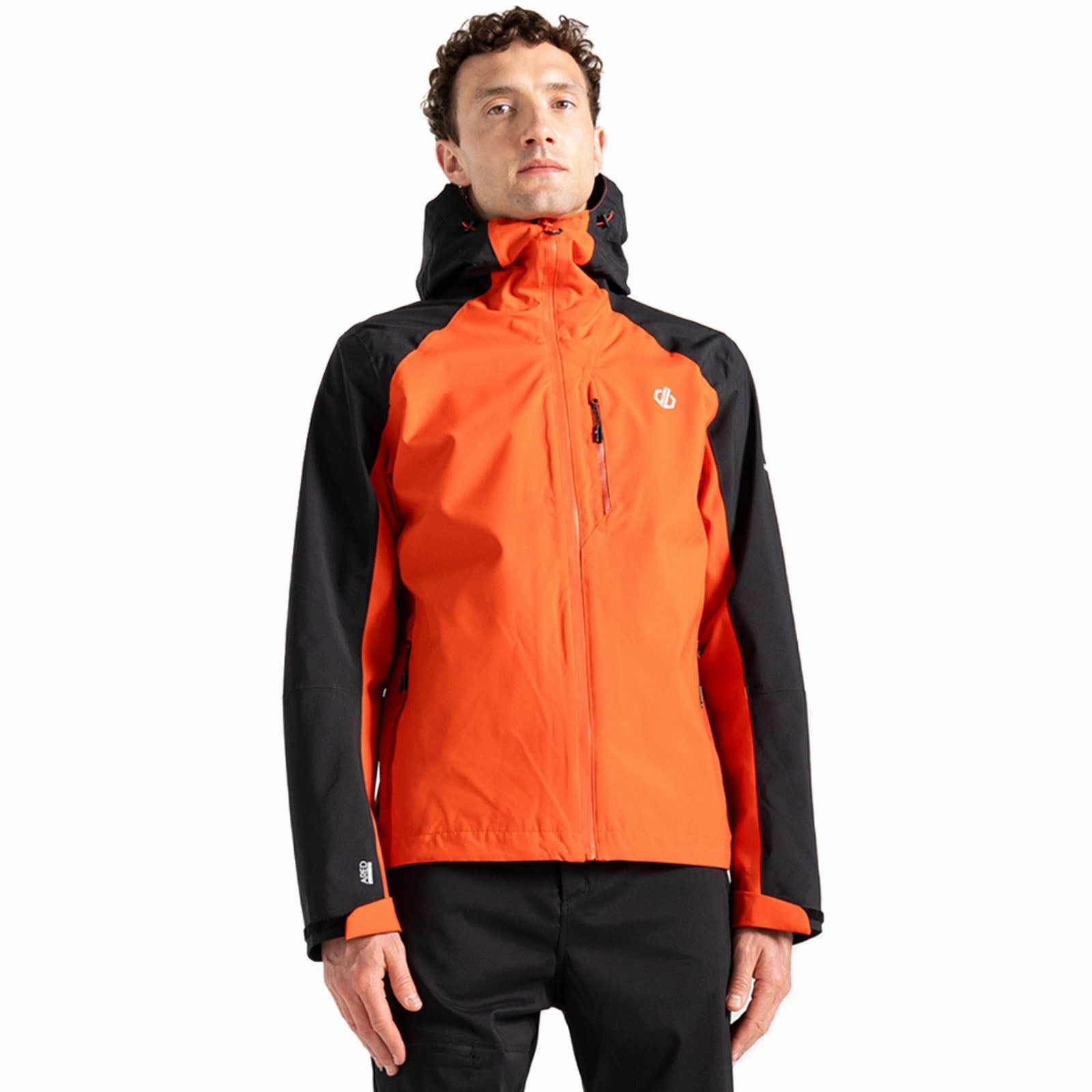 Dare 2b Mens Torrek Hooded Waterproof Walking Jacket High Collar Structure