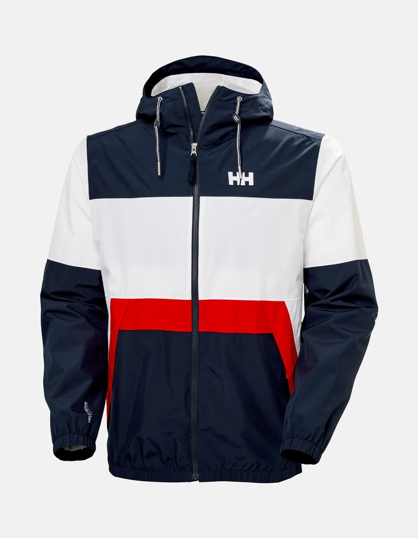 KOSTER RAIN JACKET, Navy Flexible Zipper Guards Trendy Feel