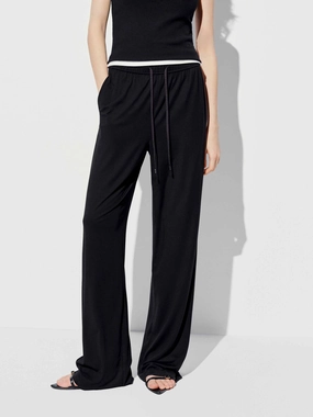 Wrinkle Resistant Cozy and Relaxed Side Pockets Drawstring Trousers