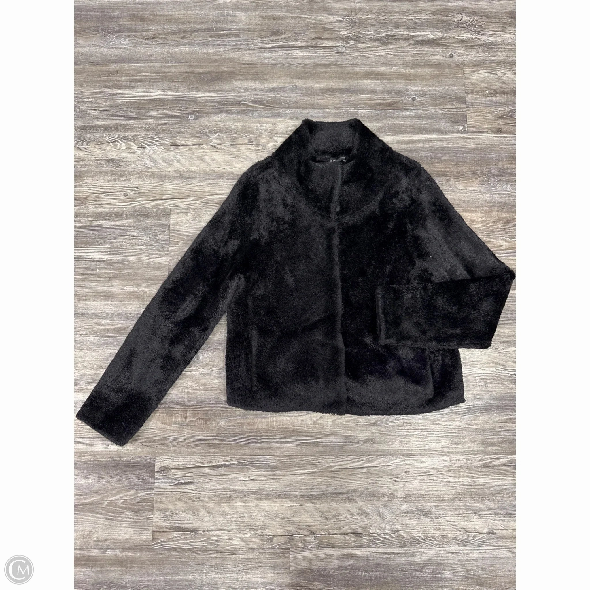 Coat Other By Eileen Fisher In Black, Size: M DoubleLayeredEdges AntiStaticLayer