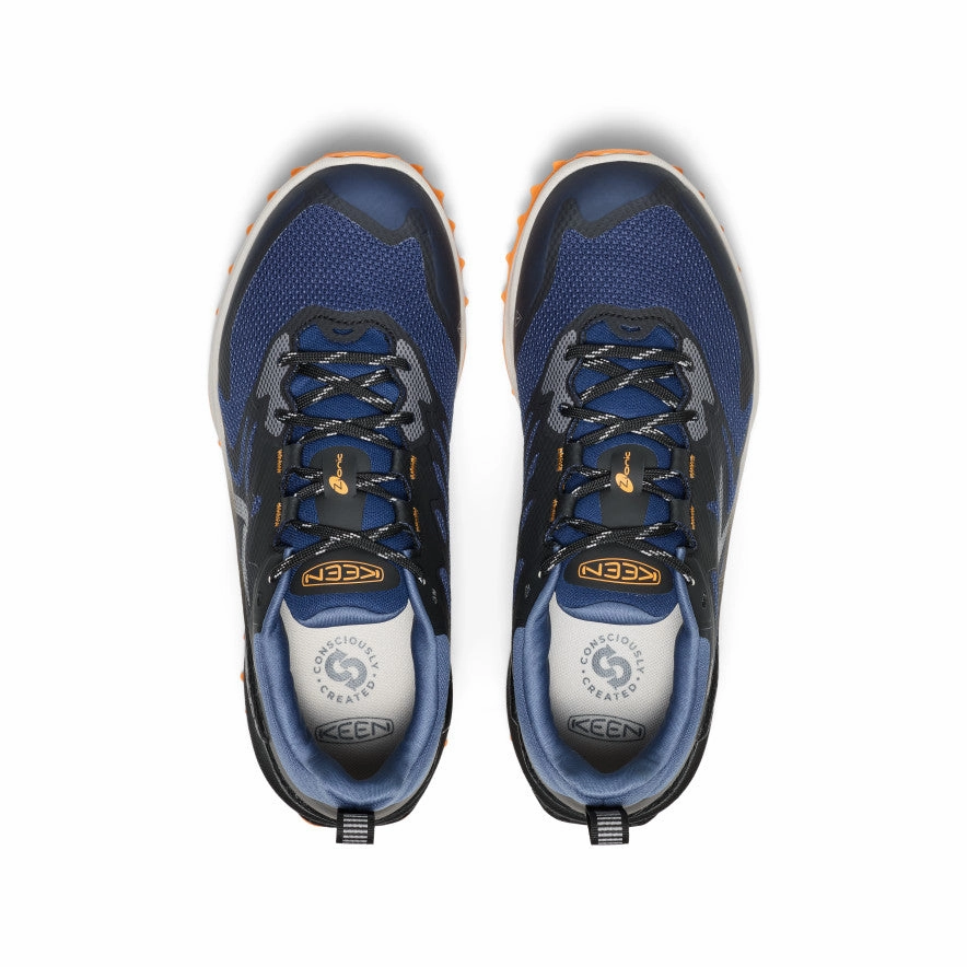 padded lining Shade Step Men's Zionic NXT Waterproof Hiking Shoe  |  Naval Academy/Bright Marigold