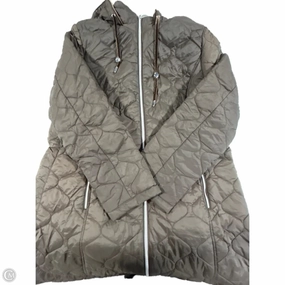 Coat Puffer & Quilted By Chicos In Brown, Size: Xl Rubberized Edging ripstop fabric