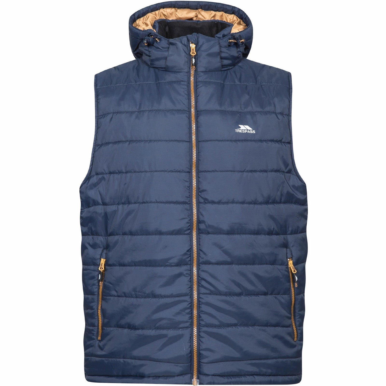 Reinforced Zippers Trespass Mens Franklyn Hooded Gilet