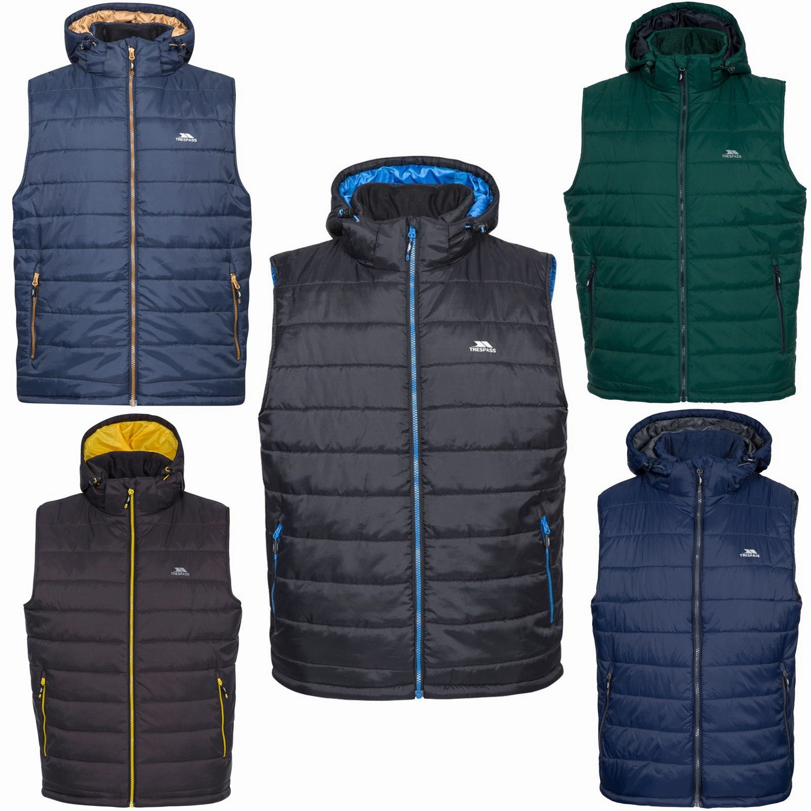 Thermal Lining Everyday Layers Trespass Mens Franklyn Hooded Gilet