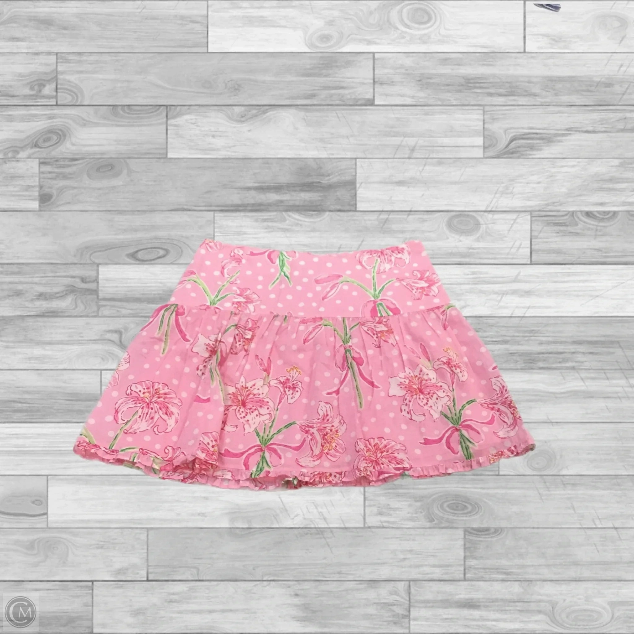Weekend Vibes Seamless Edging Skirt Designer By Lilly Pulitzer In Floral Print, Size: 4