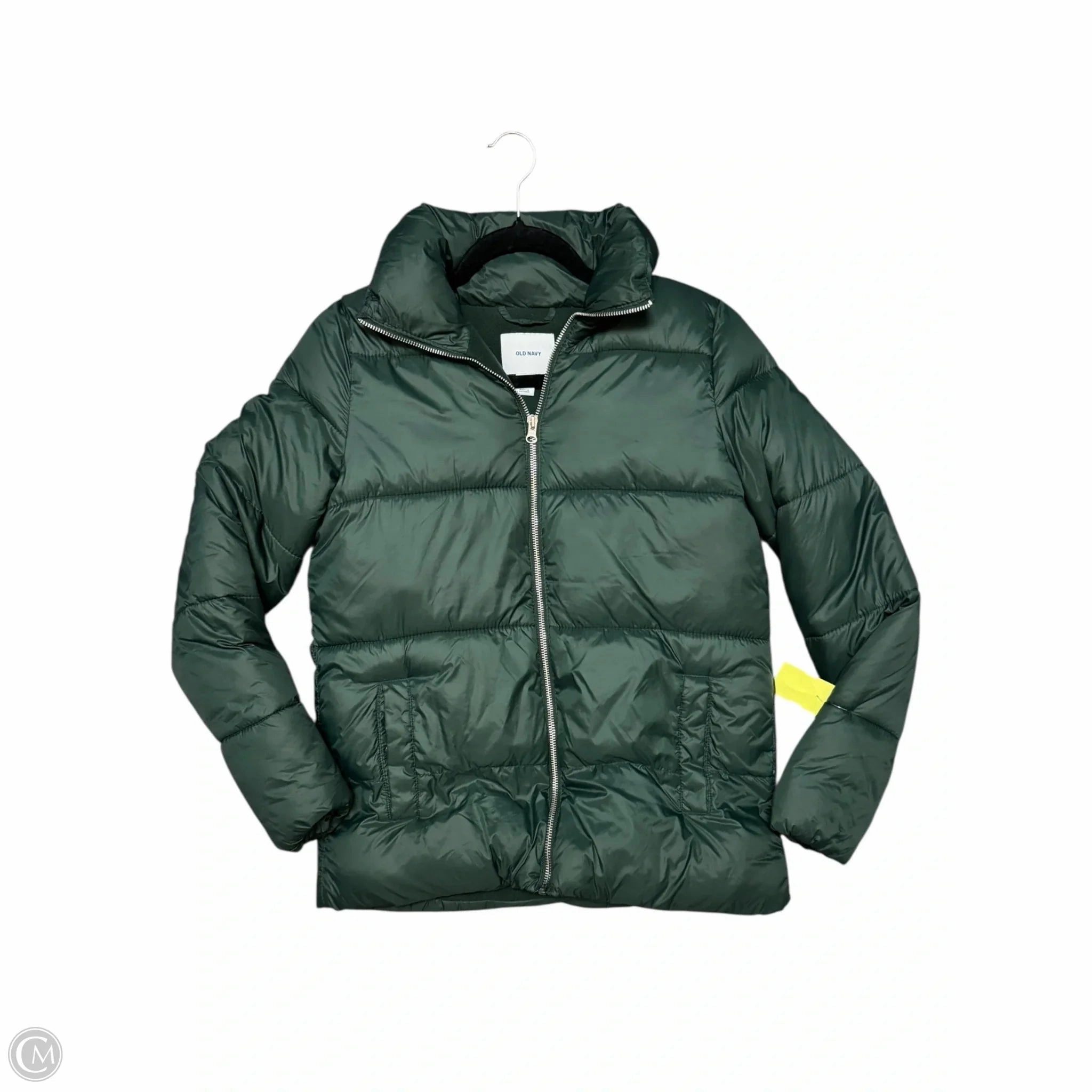 Compact Packable Odor Resistant Treatment Coat Puffer & Quilted By Old Navy In Green, Size: Xs
