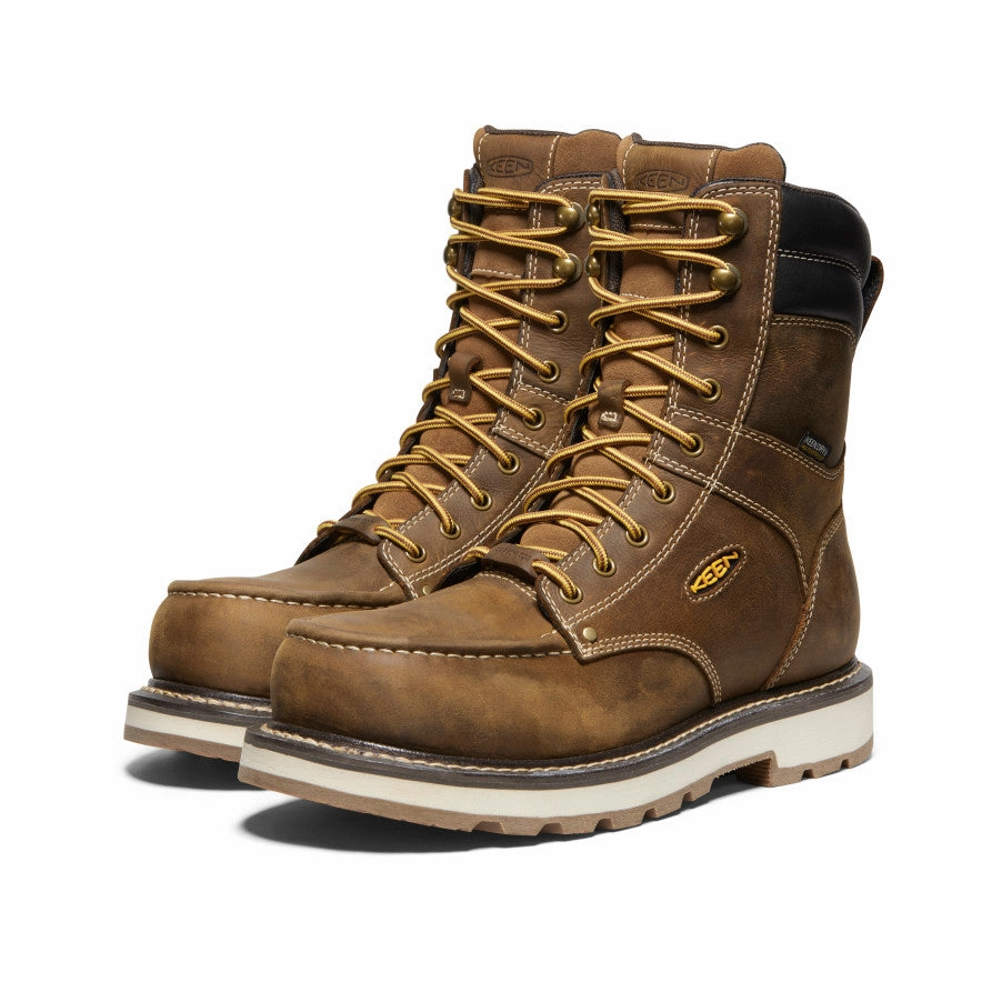 Men's Cincinnati 8" Waterproof 90?? Heel Boot (Carbon Toe)  |  Belgian/Sandshell Low Profile Urban Commute Premium Craft