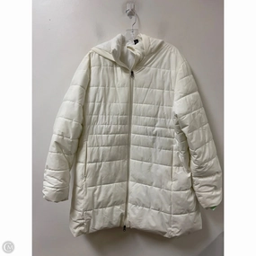 Water Resistant Coat Puffer & Quilted By Clothes Mentor In White, Size: 1x