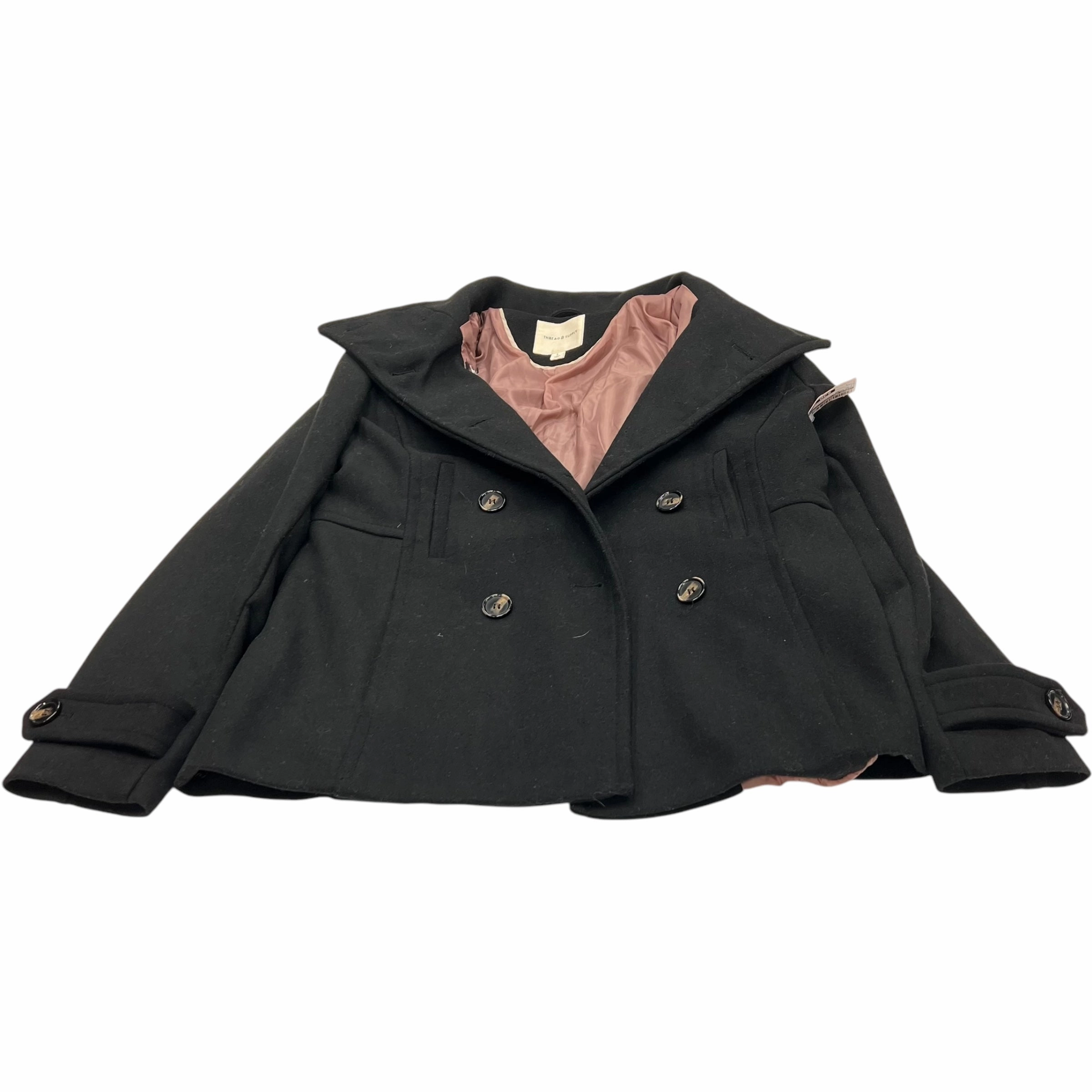 Convertible Style Coat Other By Thread And Supply In Black, Size: L