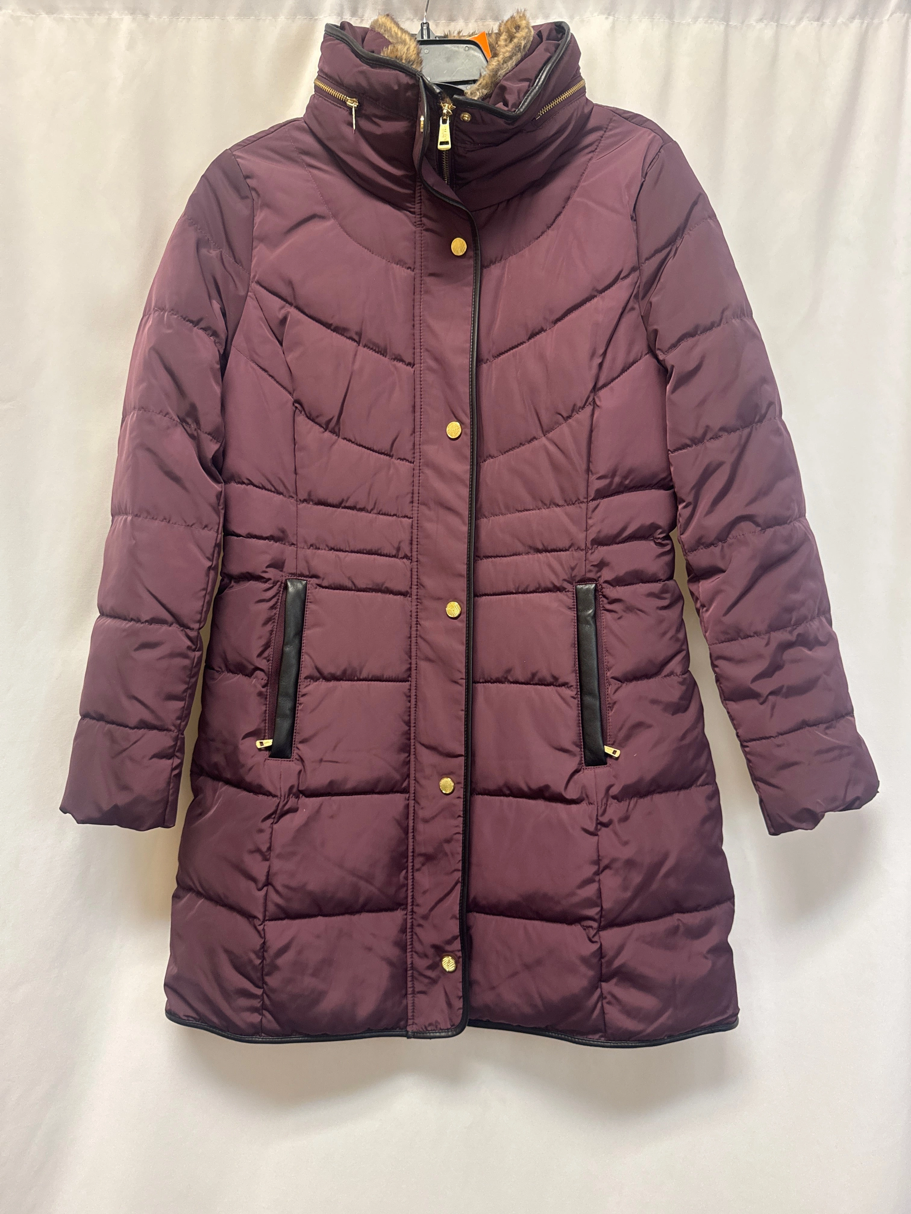 Coat Puffer & Quilted By Cole-haan In Purple, Size: S All Season Adaptability