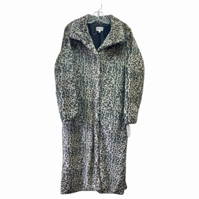 Ergonomic Armhole Cut Coat Faux Fur & Sherpa By Jolt In Animal Print, Size:M