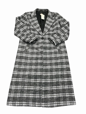 Heavyweight Fabric Weather Adaptive Ventilation Coat Wool By Evereve In Plaid Pattern, Size:Xs